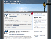 Tablet Screenshot of lifelessonsblog.net